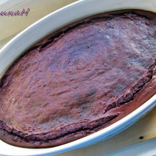 Рецепт чернично-творожного пудинг