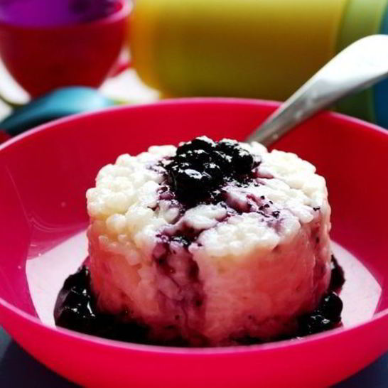 Рецепт черничного рисового пудинга