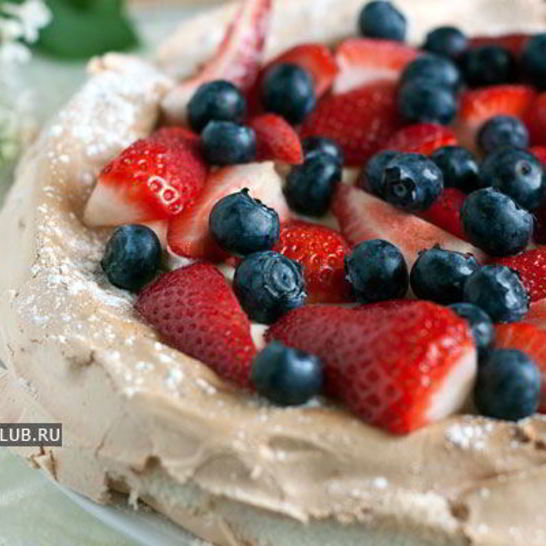 Рецепт десерта павлова с ягодами