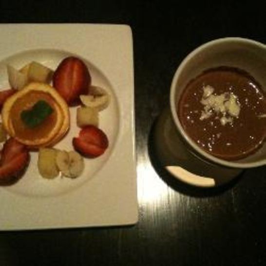 Рецепт фондю из шоколада и сливок