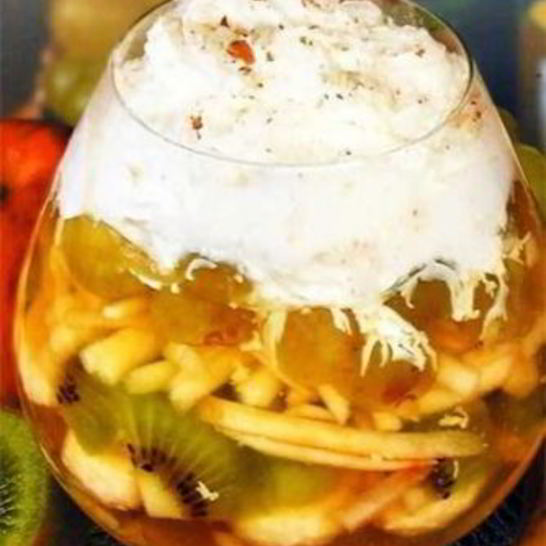 Рецепт фруктов в вине