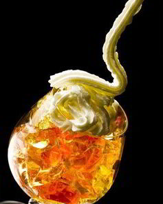 Газированное желе из шампанского