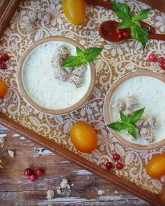 Йогурт из козьего молока с апельсином и отрубями