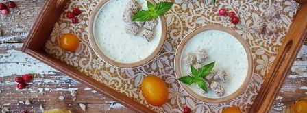 йогурт из козьего молока с апельсином и отрубями. Шаг 7