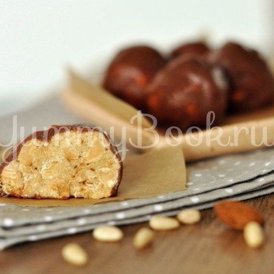 Рецепт домашних конфет сникерс