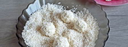 кокосовые конфеты снежки. Шаг 14