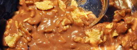 конфеты из шоколадных батончиков c кукурузными хлопьями. Шаг 2