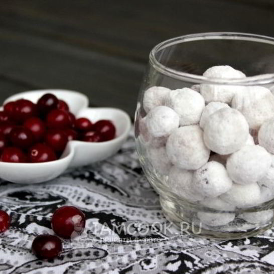 Рецепт конфет клюква в сахаре
