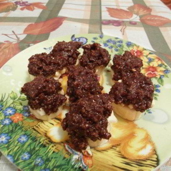 Рецепт конфет с бананом и ореховой пастой