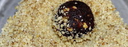 конфеты шоколадные с грецкими орехами и миндальным ликером. Шаг 7