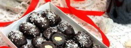 натуральные конфеты финики с миндалем в шоколаде. Шаг 8