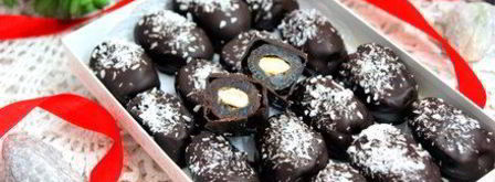 натуральные конфеты финики с миндалем в шоколаде. Шаг 10