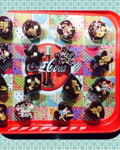 Шоколадные конфеты с орехом пекан и апельсином