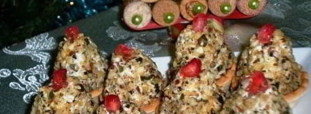 закусочные конфетки с голубым сыром и инжиром. Шаг 3