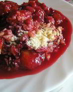 Крамбл Алыча и миндаль