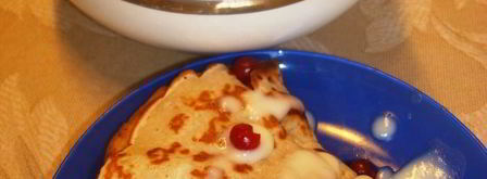 банановые блинчики с восхитительным ванильным заварным кремом на масленицу. Шаг 3