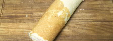 бисквитный рулет с клубничным кремом. Шаг 11