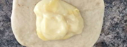 булочки с ароматным штрейзелем и ванильным заварным кремом. Шаг 12