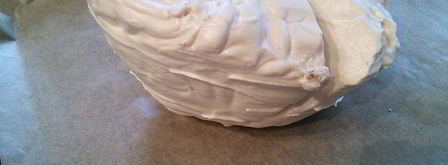 карамельная павлова со сливочным кремом и яичным ликером. Шаг 4