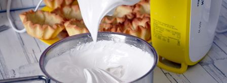 корзиночки с белковым кремом песочные. Шаг 16