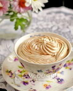 Крем из вареной сгущенки и сливок
