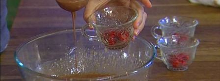 крем-карамель пьяная вишня. Шаг 8