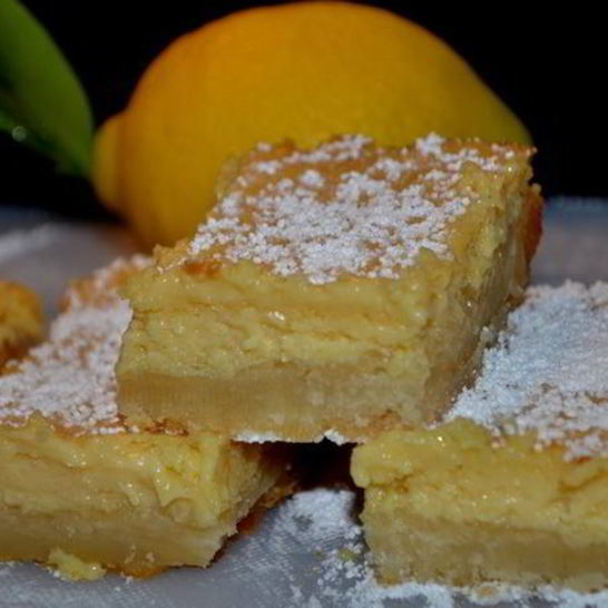 Рецепт кремовых лимонных квадратиков
