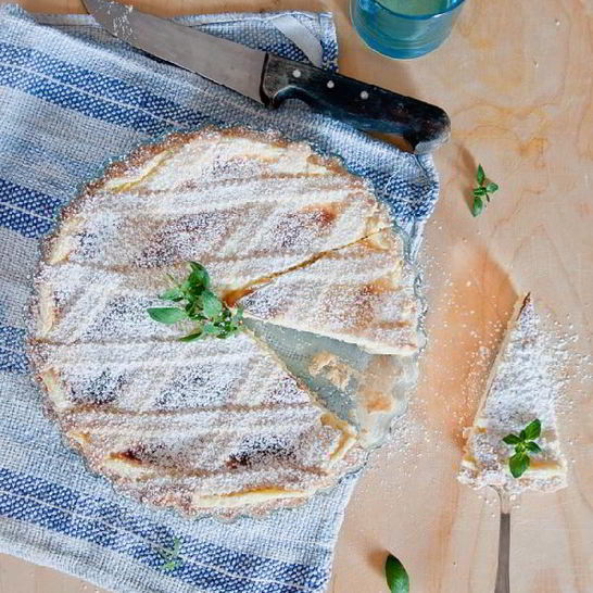 Рецепт кростаты с кремом из рикотты