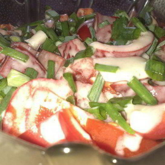 Рецепт летнего салата-крема