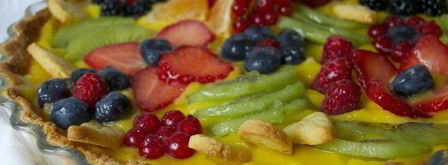 миндальная кростата с лимонным кремом летний сад. Шаг 15