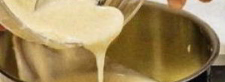 персиковое пюре с заварным кремом. Шаг 4