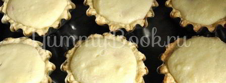 песочные корзиночки с творожным кремом. Шаг 7