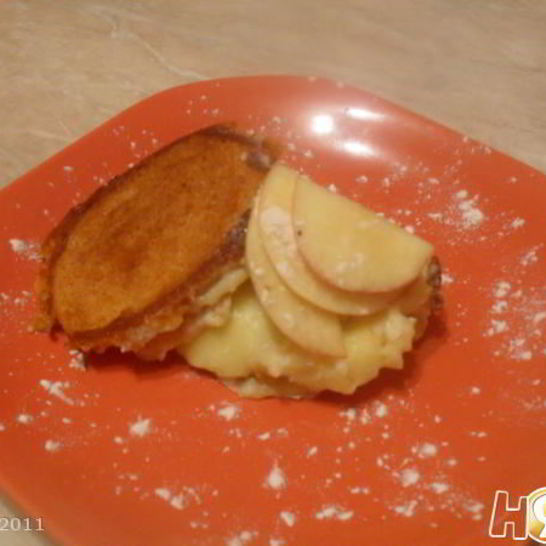 Рецепт пудинга из булочки с кремом