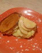 Пудинг из булочки с кремом