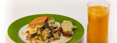 рагу из кабачков с кремом из цукини. Шаг 8