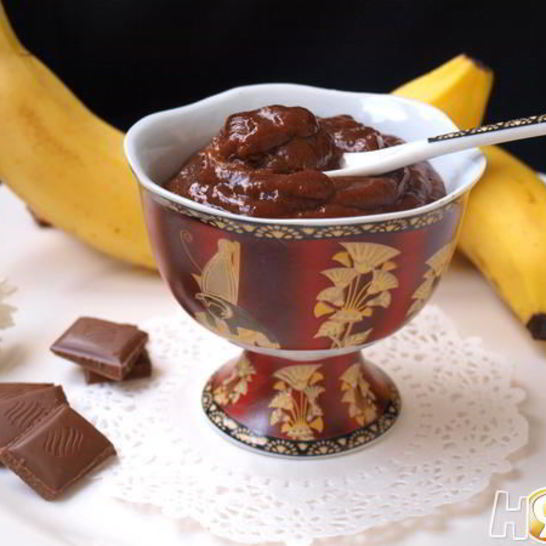 Рецепт шоколадна-бананового крем