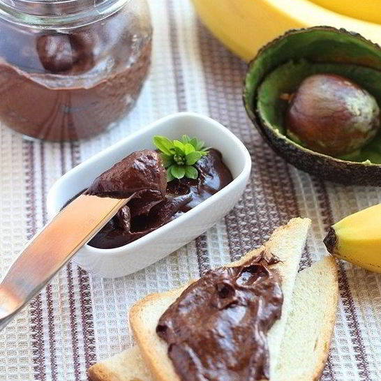 Рецепт шоколадного пудинга из банана и авокадо