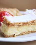 Слоеные полоски с кофейным кремом