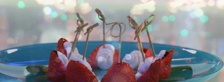 сырный крем с клубникой. Шаг 2