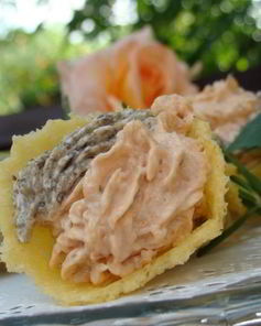 Сырные трубочки с кремом