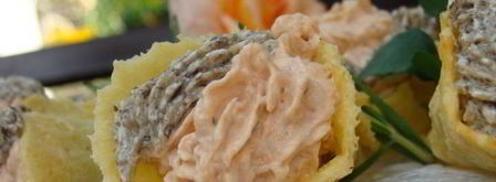 сырные трубочки с кремом. Шаг 20