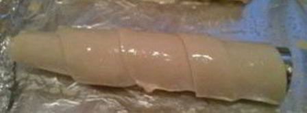 трубочки с белковым заварным кремом. Шаг 3