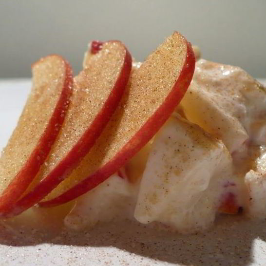 Рецепт творожного крема с яблоком и корицей