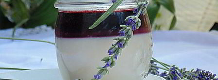 лавандовая панна-котта с черничным соусом. Шаг 3