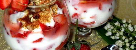 летний клубничный десерт с йогуртом. Шаг 7