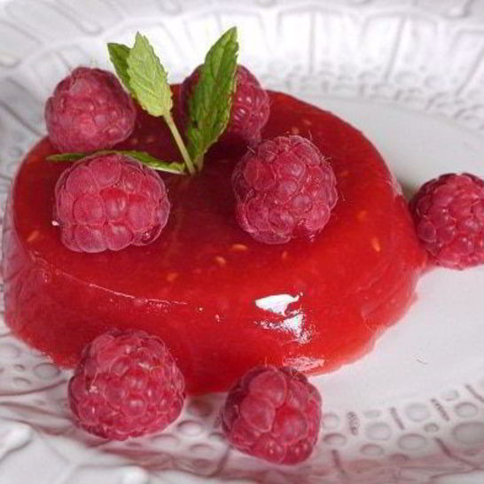 Рецепт малинового желе с пузырьками