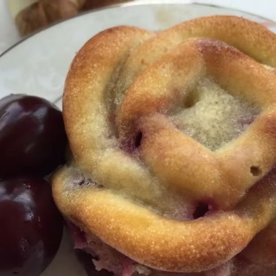 Рецепт мини-клафути с ягодами