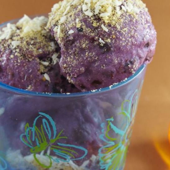 Рецепт чернично-кокосового мороженого