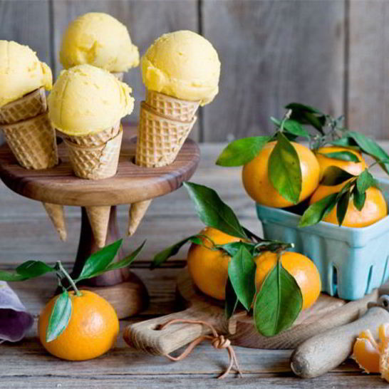 Рецепт домашнего мандаринового мороженого