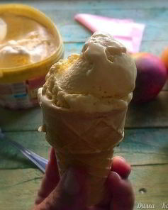 Домашнее манговое мороженое